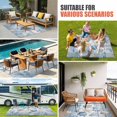 thumbnail image 4 of Blue Coastal Outdoor Rug for Patio/Deck/Porch, Non-Slip Large Area Rug 5 x 7 Ft, Beach Ocean Nautical Seashells Starfish Coral Indoor Outdoor Rugs Washable Area Rugs, Camping Rug Carpet Runner, 4 of 8