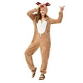 thumbnail image 2 of Lolmot Womens Animal One-Piece Pajamas Cosplay Costumes Homewear Sleepwear Jumpsuit Cute Cartoon Sleepsuit Onesie Pajamas, 2 of 5