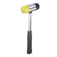 thumbnail image 3 of Uxcell 40mm Double-Faced Rubber Hammer with Soft/Hard Replacement Mallet Non-Slip Grip, 3 of 5