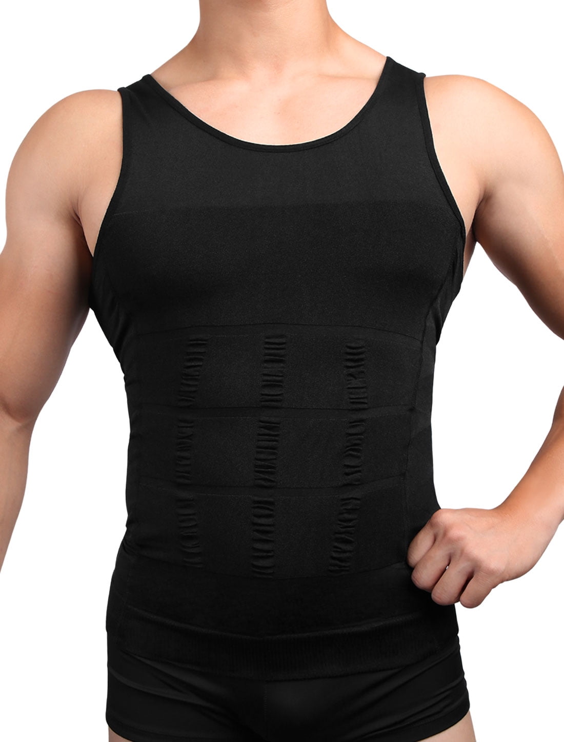 Stomach Belly Men's Shaper Slimmer T Shirt Vest Cami Fajas Trimmer Trainer Belt 
