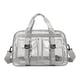 thumbnail image 4 of Bolso tote transparente de PVC con correa ajustable para el hombro, ideal para deportes y viajes de negocios. Gris, 4 of 9
