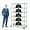 Silver, variant on NiamVelo 6 Tier Wire Shelving Unit Adjustable Storage Shelves Rack with Wheels 6000 lbs Capacity Heavy Duty Metal Shelf for Adults, Black