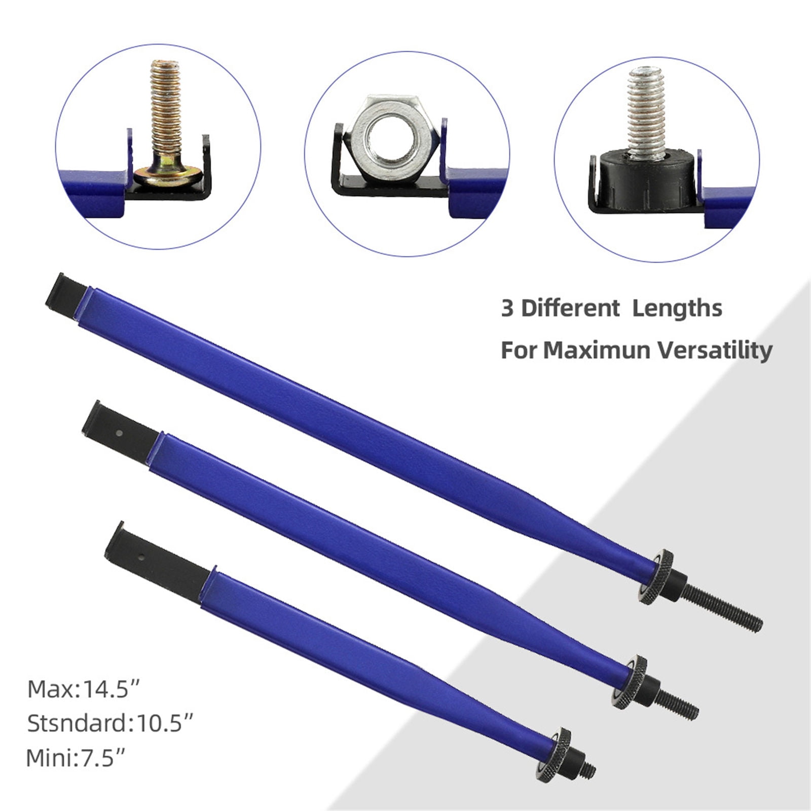 3Pcs Extension Wrench Clamp Tight Tool for Fixing Nut, Bolts and Hose Clamps Narrow Space Repair Tool Extension Clamp