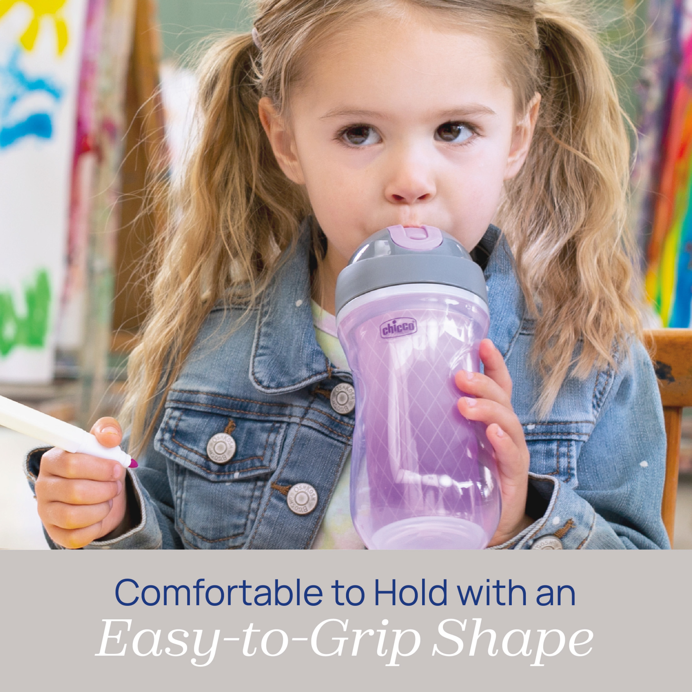 Chicco Insulated Flip-Top Straw Sippy Cup, 9oz, 2-Pack photo 5
