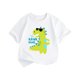 thumbnail image 1 of Gibobby Playera&nbsp;Moda Camiseta de manga corta con estampado de letras de dibujos animados para niños y niñas de verano(Blanco, 4-5 Años), 1 of 5