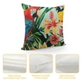thumbnail image 4 of SHANXI  Throw Pillow Covers Tropical Palm Tree Parrot Toucan Bird Summer Design Square Pillowcase for Home Decor Sofa Car Bedroom Pillow case 24x24in, 4 of 5