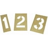Sim Supply Number Stencils,Numbers,Brass 2CEC3