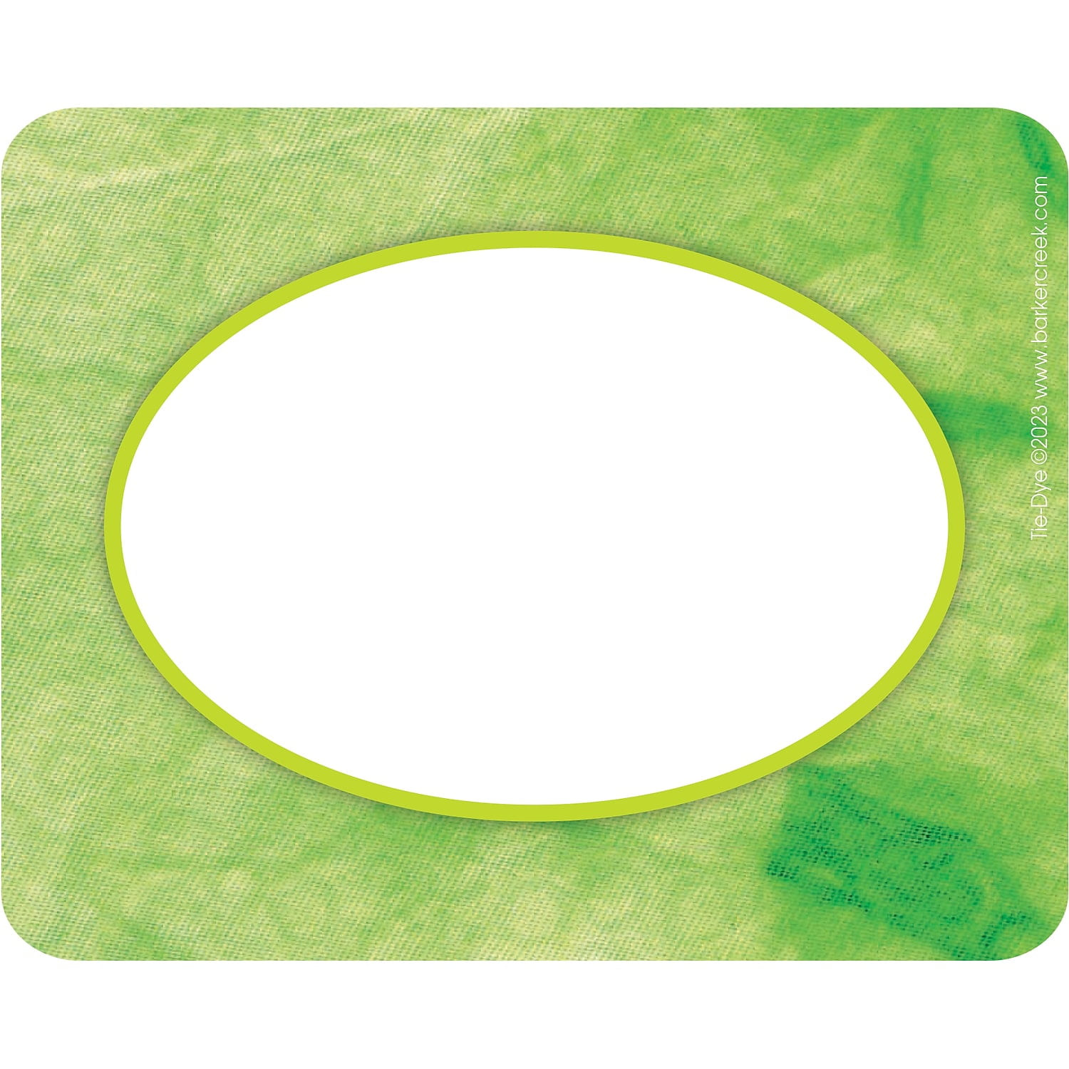 Barker Creek Name Badges & Self-Adhesive Labels, Tie-Dye, Multi-Design, Multi Purpose, Use as Name Tags, Gift Tags, Labels, Bookplates, And More! 3.5" x 2.75", 90 per Set (4366)