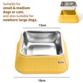 thumbnail image 2 of Cuenco para perros de acero inoxidable con base de goma para comida y agua, plato para cuenco para mascotas, cuenco para gatos, 2 of 6