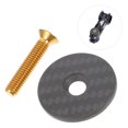 thumbnail image 6 of 1 Set Bike Bowl Cover Titanium Alloy Front Fork Handle Stem Cover Mountain Road Fixed Gear Bike Screw for Bike Outdoor Decor (Colorful), 6 of 8