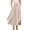 Apricot, variant on Women's Pink High Waisted Bohemian Maxi Skirt, Side Slit Flowy with Pockets