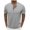 B_ Gray, variant on SSAAVKUY Men's Waffle Polo Shirts Summer Casual Short Sleeve T-Shirt Button Up Solid Color Henley Shirts Collared Tops Black XXL