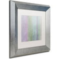 thumbnail image 2 of Trademark Fine Art "Hortensia Stripes" Canvas Art by Color Bakery White Matte, Silver Frame, 2 of 4