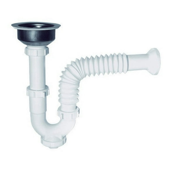 Cespol Para Fregadero Miber Flexible Con Contra Canas Cre-cf