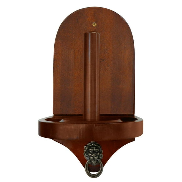 Porte-craie conique haut de gamme de Hathaway - fini noyer