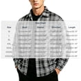thumbnail image 3 of Lenpel Men's Oversized Shirts Plaid Long Sleeve Collared Button down Shirts Casual Loose Work Tops with Pocket Fall Clothes(Navy,XX-Large), 3 of 5