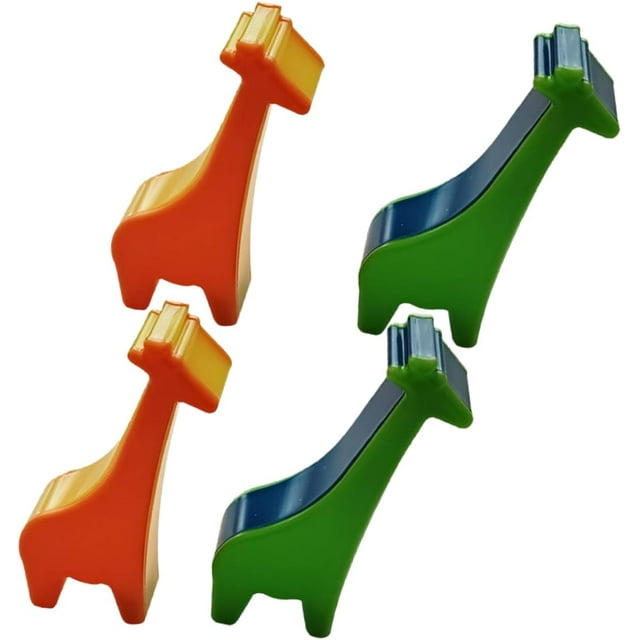 4Pcs Giraffe Shape Shaker Maracas for Musical Instrument for Home Kindergarten School Enhances Rhythm Coordination Skills
