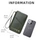 thumbnail image 3 of Funda para Porta Cuero PU Bloqueo RFID Mujeres Hombres () Verde, 3 of 9