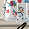 thumbnail image 5 of Coolnut Patriotic Star Round Tablecloth with Zipper Umbrella Hole, Waterproof Washable Polyester Fabric Table Cover for Outdoor Patio Garden Party, 60", 5 of 7