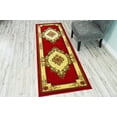 thumbnail image 3 of GLAMOUR 3D Hand Carved Traditional Design 206 Red Rug Oriental Floral VERY THICK!, 3 of 10