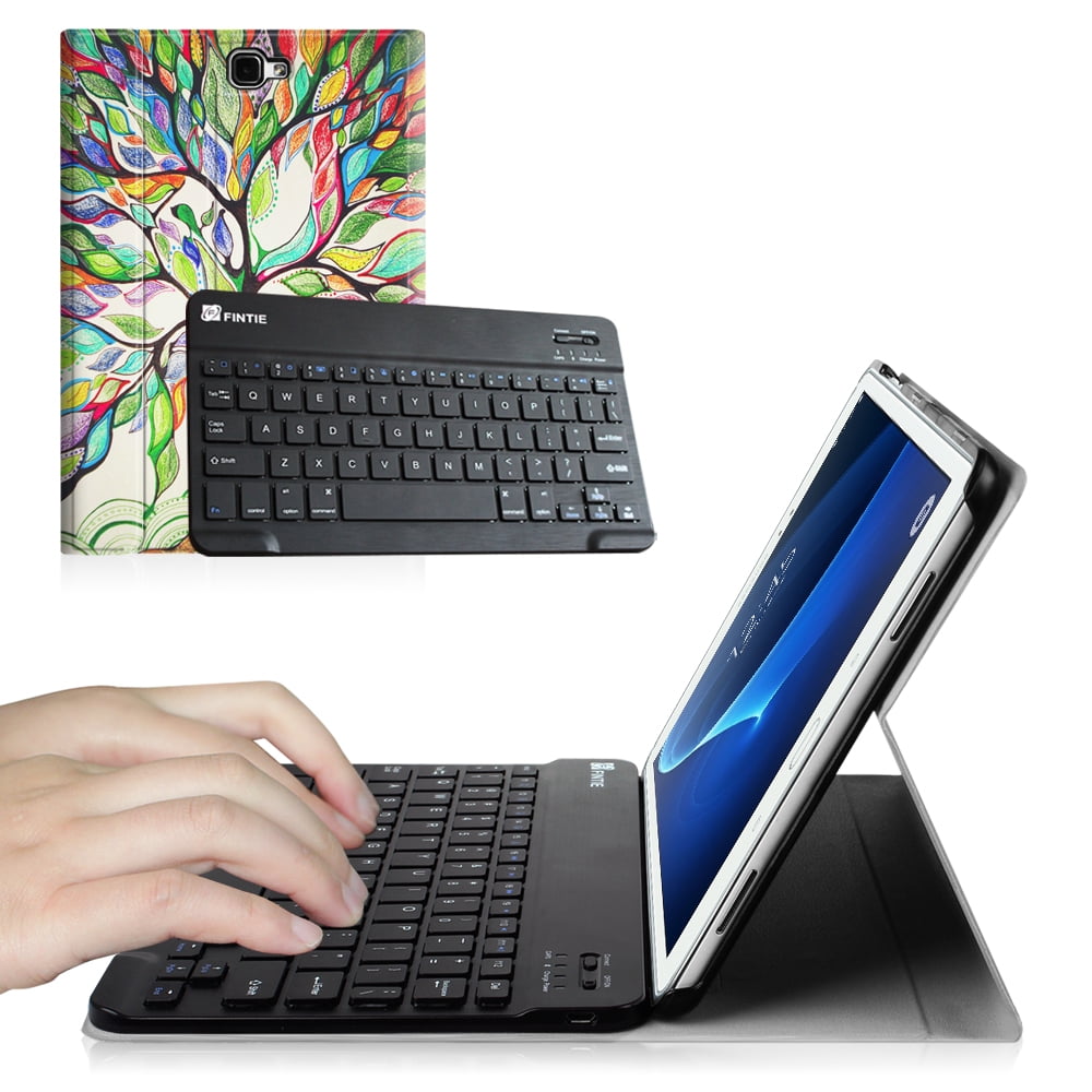 For Samsung Galaxy Tab A 10.1 Tablet Keyboard Case, PU