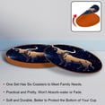 thumbnail image 4 of Constellation 6pcs Round Microfiber Leather Coasters, 11x11 cm/4.3x4.3 in - Premium Table Drink Coasters Set for Home and Office, 4 of 6