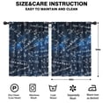 thumbnail image 2 of Blackout Kids Curtains,Math Equations Algebra Formulas Blue Pattern Childrens Insulated Curtains Set Of 2,Bedroom Essentials,Toddler Room Decor 42"x54", 2 of 5
