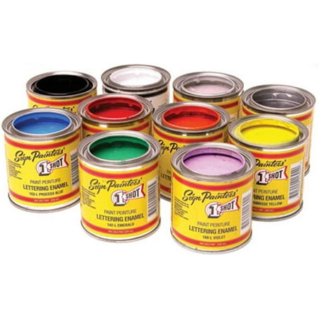 

1 Quart 1 Shot MEDIUM BROWN Paint Lettering Enamel Pinstriping & Graphic Art