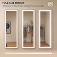 thumbnail image 4 of 64" Pink LED Floor Mirror - Dimmable 3-Color Light, Full Length Mirror for Bedroom & Living Room - Stylish & Versatile Home Decor, 4 of 7