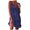 Blue, variant on Vedolay Dresses for Women's Plus Size V Neck Sleeveless Contrast Mesh Evening Midi Dress,Red M