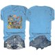 thumbnail image 4 of Fiudx Ofertas de La Semana Blusas con Estampado de Flores para Mujer Top de Manga Corta con Cuello Redondo, 4 of 4