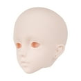 thumbnail image 1 of Cabeza de BJD 1/3, cabeza individual, piel blanca, caras, accesorio 3D para entusiastas, maquillaje de práctica, fabricación de muñecas, parte, 1 of 8