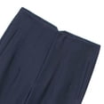 thumbnail image 4 of AILIYIL Women'S Solid Color High Waisted Straight Leg Pants Are Suitable For Daily Commuting Wear Casual Lohas Time Slacks (Navy Blue,XS), 4 of 7