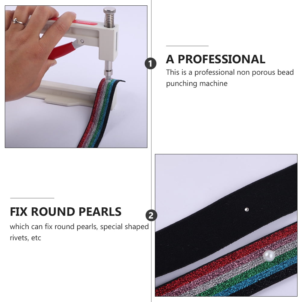 ELAYARD Multi-Color Alloy Bead Setting Tool Kit for Home Jewelry Craft Making - 1 Set Beading Supplies