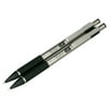 Zebra M-301 Stainless Steel Mechanical Pencil, 0.5mm Point Size, Black Grip 2pk (54012)