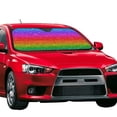 thumbnail image 2 of Disketp Windshield Sun Shade, Car Sun Shade For Front Window Rainbow Glitter Sunshades Sun Visor Protector Blocks Uv Rays Foldable, 2 of 9