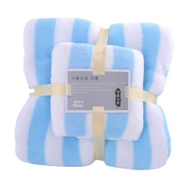Yhmxh Decoración del baño Toallas de baño absorbentes de terciopelo para adultos, juego de toallas de baño suaves y cómodas, juego de toallas de baño suaves y muy absorbentes.