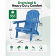 thumbnail image 2 of WINSOON Outdoor All-Weather HDPE Folding Adirondack Chair with Cup Holder & Adjustable Backrest, Easy to Install & Clean, Ideal for Garden, Yard & Patio, 2 of 8
