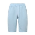 thumbnail image 4 of toraway Men's Suits Classic Fit 2 Piece Fashion Male Two Piece Solid Color Suit Button down Short Sleeved Stand up Top and Oversized Shorts Combination Set XXXL, 4 of 4