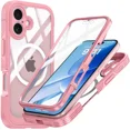 thumbnail image 1 of Magnetic Case for iPhone 17 with Built-in Screen Protector, Shockproof Phone Cover with Camera Protector, Compatible with MagSafe, Full Body Phone Case, 1 of 5