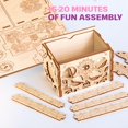 thumbnail image 3 of Juego 3 en 1 de Wooden Puzzle Secret Treasure Box 3D ESC WELT, 3 of 6