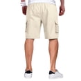 thumbnail image 5 of Cargo Shorts for Men Knee Length Elastic Waist Athletic Shorts with Pockets Summer Casual Outdoor Hiking Short, XL, 5 of 7
