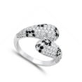 thumbnail image 4 of Clear CZ Micro Pave Wave Cluster Ring ( Sizes 5 6 7 8 9 10 ) New .925 Sterling Silver Band Rings (Size 7), 4 of 4