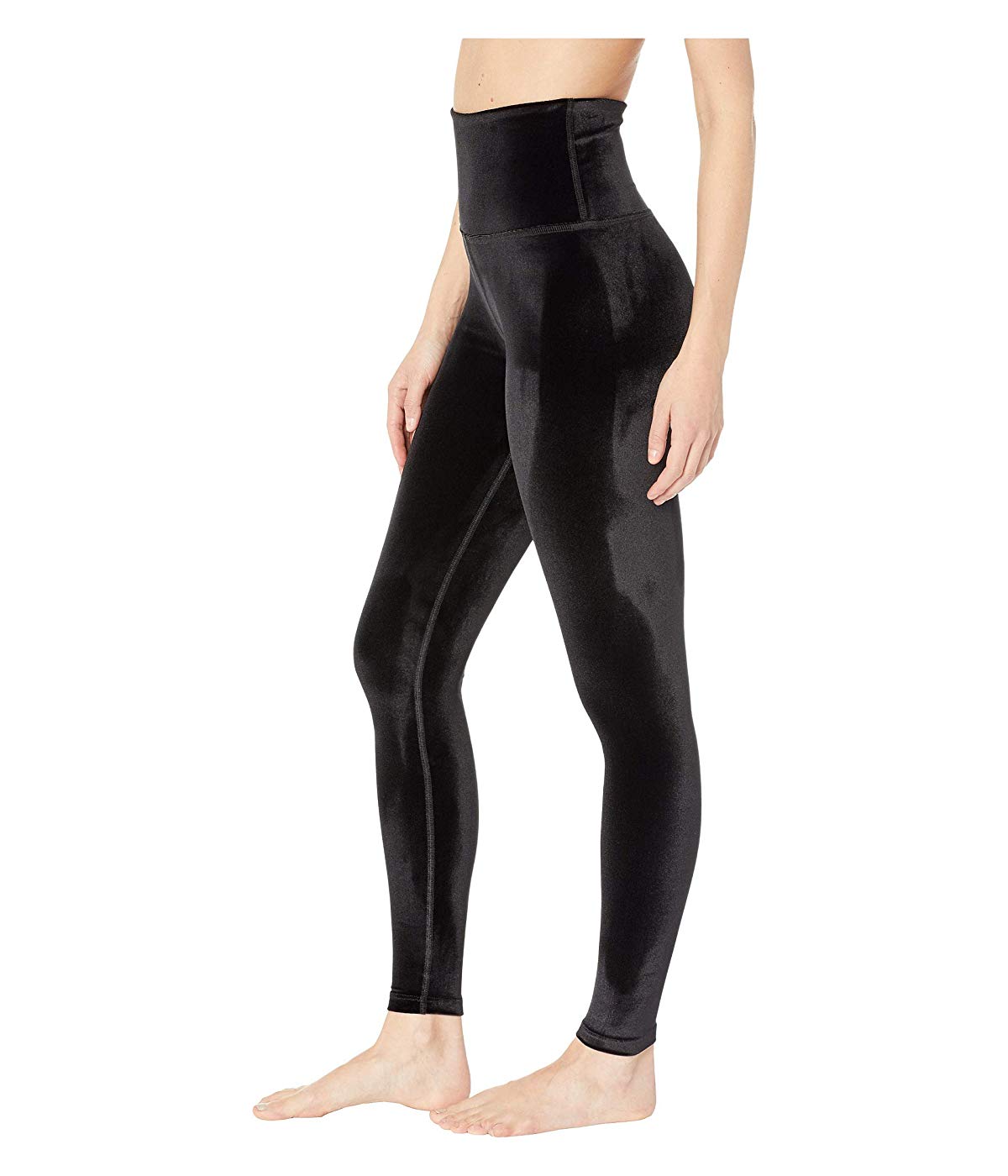 High-Waisted Midi Leggings Black 