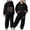 Black, variant on Boys Sweatsuit Set Sweatsuits for Boys Sweatshirt and Sweatpant Soccer Outfit Loose Fit Hoodie Sets 2 Pieces Boys Tracksuit Back To School,4-5 Years,Black