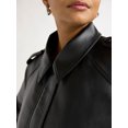 thumbnail image 2 of Scoop Women's and Women's Plus Faux Leather Cargo Pocket Jacket, Sizes XS-4X, 2 of 5