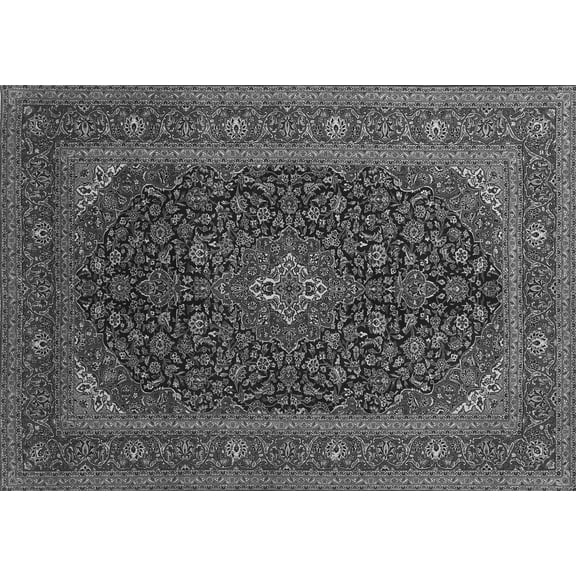 Ahgly Company Indoor Rectangle Persian Gray Traditional Area Rugs, 5' x 7'