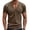 34# Brown, variant on Mens Deep V Neck T Shirts Short Sleeve Casual Tees 2026 Summer Breathable Athletic Basic Tops Slim Fit For Workout Black M