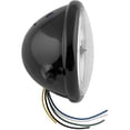 thumbnail image 1 of Biker's Choice Headlight with High Beam (5-3/4" / Side Mount) (Black/Clear), 1 of 1