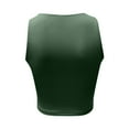 thumbnail image 5 of Fgnfyis Womens T Shirts Crewneck Cropped Tank Top Summer Casual Basic Going Out Crop Top Sleeveless Tops For Women Green XL, 5 of 5